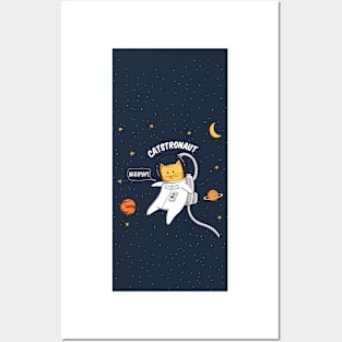 Cat space Iphone case Posters and Art